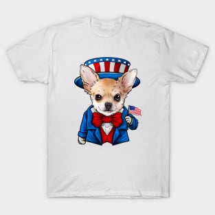 Fourth of July Chihuahua T-Shirt